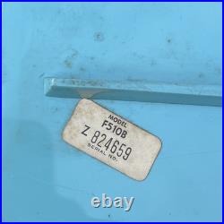 Vintage Zenith F510B Bel-Air Blue & White AM Tube Radio Works Tested 1955 MCM