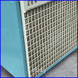 Vintage Zenith F510B Bel-Air Blue & White AM Tube Radio Works Tested 1955 MCM