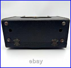 Vintage Zenith G503 Radio 1950 MCM Suitcase Tube WORKS with Original Manual Rare