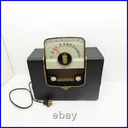 Vintage Zenith G503-Y Portable Tube Radio Chassis 5G41 Black Case Works