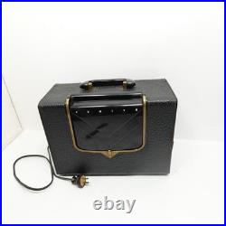 Vintage Zenith G503-Y Portable Tube Radio Chassis 5G41 Black Case Works Vintage Zenith G503-Y Portable Tube Radio Chassis 5G41 Black Case Works