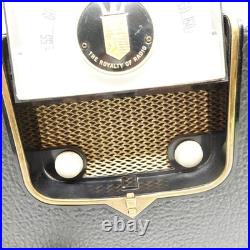 Vintage Zenith G503-Y Portable Tube Radio Chassis 5G41 Black Case Works Vintage Zenith G503-Y Portable Tube Radio Chassis 5G41 Black Case Works