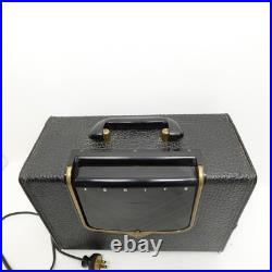 Vintage Zenith G503-Y Portable Tube Radio Chassis 5G41 Black Case Works Vintage Zenith G503-Y Portable Tube Radio Chassis 5G41 Black Case Works