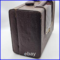 Vintage Zenith Glass Tube Flip Up AM Suitcase Travel Radio Mid Century 4G903