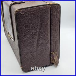 Vintage Zenith Glass Tube Flip Up AM Suitcase Travel Radio Mid Century 4G903