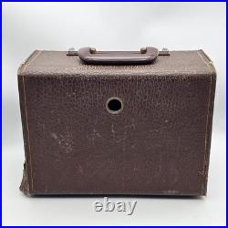 Vintage Zenith Glass Tube Flip Up AM Suitcase Travel Radio Mid Century 4G903