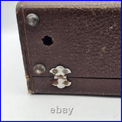 Vintage Zenith Glass Tube Flip Up AM Suitcase Travel Radio Mid Century 4G903