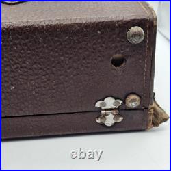 Vintage Zenith Glass Tube Flip Up AM Suitcase Travel Radio Mid Century 4G903