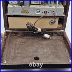 Vintage Zenith Glass Tube Flip Up AM Suitcase Travel Radio Mid Century 4G903