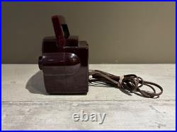 Vintage Zenith K412-R Owl Eyes Portable Tube Radio Professionally Restored and w