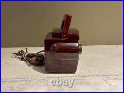 Vintage Zenith K412-R Owl Eyes Portable Tube Radio Professionally Restored and w