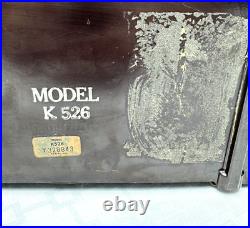 Vintage Zenith K526 Tube Radio 1953 AM Broadcast Reciever Brown Tabletop 5K04