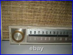 Vintage Zenith K725 AM FM Mid Century Tube Radio Working