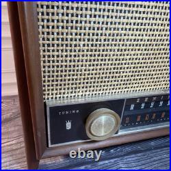 Vintage Zenith K731 AM FM Tube Radio Wood Tabletop Long Distance Works Great