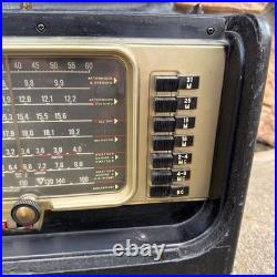 Vintage Zenith L600 Trans-Oceanic Wave Magnet Tube Radio Clean w Manual Untested