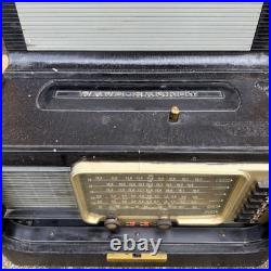 Vintage Zenith L600 Trans-Oceanic Wave Magnet Tube Radio Clean w Manual Untested