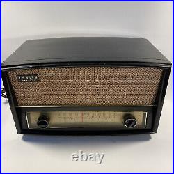 Vintage Zenith Long Distance AM/FM Tube Radio G730 MCM USA RARE BLACK version