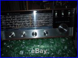 Vintage Zenith M660A tube shortwave radio receiver Working