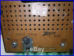 Vintage Zenith M660A tube shortwave radio receiver Working