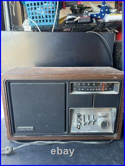 Vintage Zenith Mid Century Long Distance AM/FM Tube Radio Tested/Works Dusty