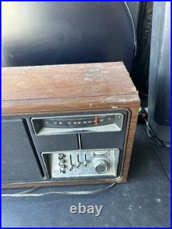 Vintage Zenith Mid Century Long Distance AM/FM Tube Radio Tested/Works Dusty