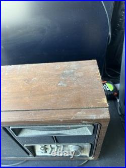 Vintage Zenith Mid Century Long Distance AM/FM Tube Radio Tested/Works Dusty