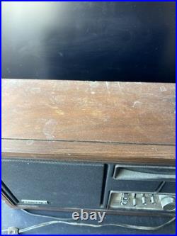 Vintage Zenith Mid Century Long Distance AM/FM Tube Radio Tested/Works Dusty