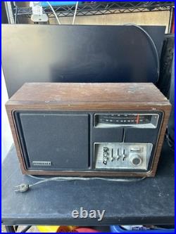 Vintage Zenith Mid Century Long Distance AM/FM Tube Radio Tested/Works Dusty