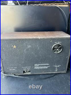 Vintage Zenith Mid Century Long Distance AM/FM Tube Radio Tested/Works Dusty