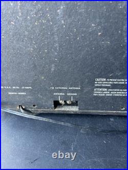 Vintage Zenith Mid Century Long Distance AM/FM Tube Radio Tested/Works Dusty