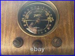 Vintage Zenith Model 5-J-217 Tube Radio WORKS GREAT! Restored