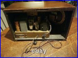 Vintage Zenith Model 6-S-321 Stars & Stripes Tube Radio Working! Looks Great