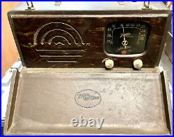 Vintage Zenith Portable Radio 6G501L 1941 AM Radio Power Tested FREE SHIP