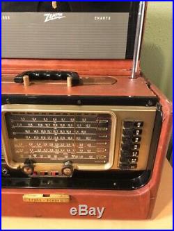 Vintage Zenith R600 Trans-Oceanic Multiband Radio ShortWave Magnet Tube Portable
