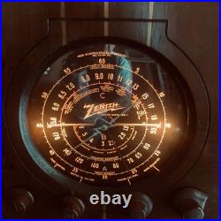Vintage Zenith Radio 5 S 119 Wood Cabinet Tabletop Tested and Works 20x11.5x9.1 Vintage Zenith Radio 5 S 119 Wood Cabinet Tabletop Tested and Works 20x11.5x9.1