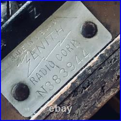 Vintage Zenith Radio 5 S 119 Wood Cabinet Tabletop Tested and Works 20x11.5x9.1