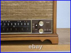 Vintage Zenith S-58040 Mid Century Long Distance AM FM Tube Radio 1950s Works