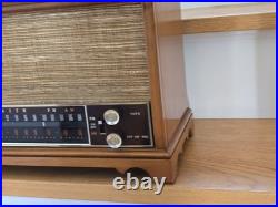 Vintage Zenith S-58040 Mid Century Long Distance AM FM Tube Radio 1950s Works