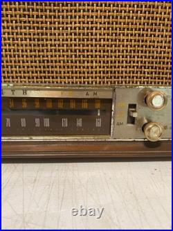 Vintage Zenith T350 Tube Radio Wood Mid Century 1950s USA Tested Working