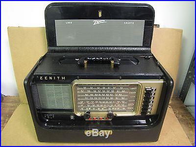 Vintage Zenith Trans-Oceanic A600 Antique Tube Radio Working
