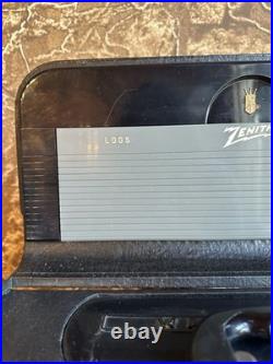 Vintage Zenith Trans-Oceanic B600 World Band Shortwave Tube Radio Working 1959
