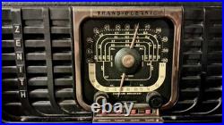 Vintage Zenith Trans-Oceanic G500 Portable Tube Radio Works All Buttons Strong