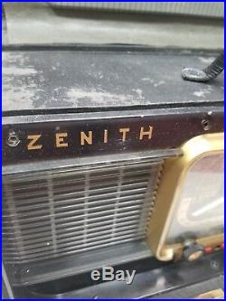 Vintage Zenith Trans-Oceanic H500 Radio Works! SW and AM 1950's tube radio