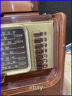 Vintage Zenith Trans-Oceanic Portable Multi-Band Tube Radio