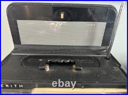 Vintage Zenith Trans Oceanic Portable Wave Magnet Tube Short Wave Radio WORKS