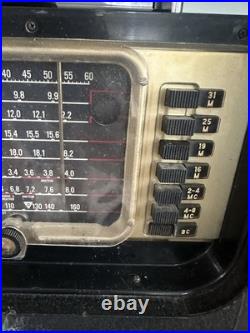 Vintage Zenith Trans Oceanic Portable Wave Magnet Tube Short Wave Radio WORKS