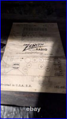Vintage Zenith Trans-Oceanic Tube Radio G-500 WORKING Vintage Zenith Trans-Oceanic Tube Radio G-500 WORKING