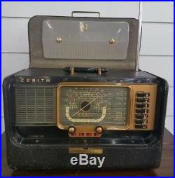 Vintage Zenith Trans-Oceanic Tube Radio Model H500 WORKS
