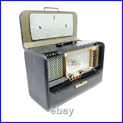 Vintage Zenith Trans-Oceanic Tube Radio Wave Magnet World Band Model H500 Works