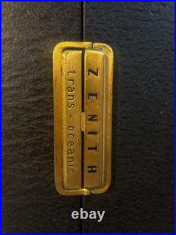 Vintage Zenith Trans-Oceanic Wave-Magnet Radio Portable Shortwave Tube Receiver Vintage Zenith Trans-Oceanic Wave-Magnet Radio Portable Shortwave Tube Receiver